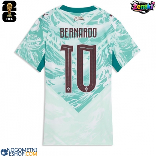 Ženski Nogometni dresi Portugalska Bernardo Silva #10 Gostujoči SP 2026 Kratek Rokav
